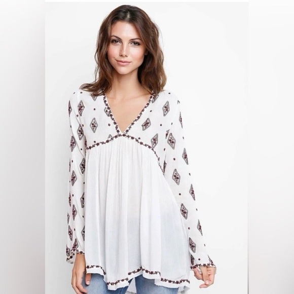Free People Tops - Free People Diamond Bell Sleeve Top